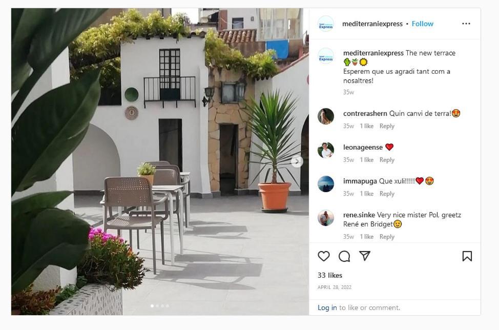 Hotel Mediterrani Express Calella Exterior photo